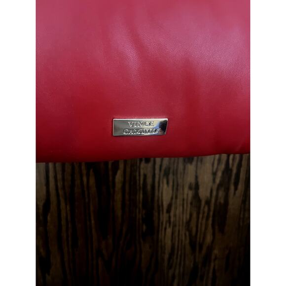 Vince Camuto Genuine Smooth Lamb Leather Bag/Purse Fire Red - Picture 5 of 12